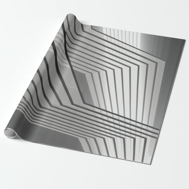 Abstract futuristic architecture background 3d ill wrapping paper (Unrolled)
