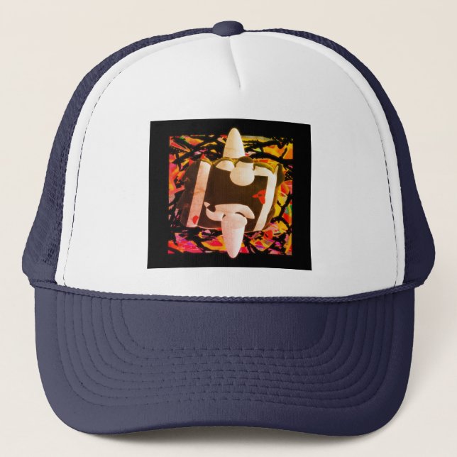 Abstract futuristic design modern T-Shirt Trucker Hat (Front)