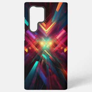 Abstract Futuristic Sci-Fi, Colorful Geometric Samsung Galaxy Case