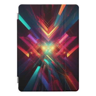 Abstract Futuristic Sci-Fi, Colourful Geometric iPad Pro Cover