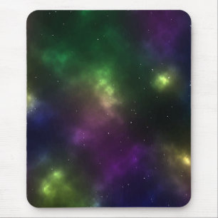 Abstract Galaxy Constellations Digital Art: I  Mouse Pad