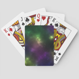 Abstract Galaxy Constellations Digital Art: I Playing Cards