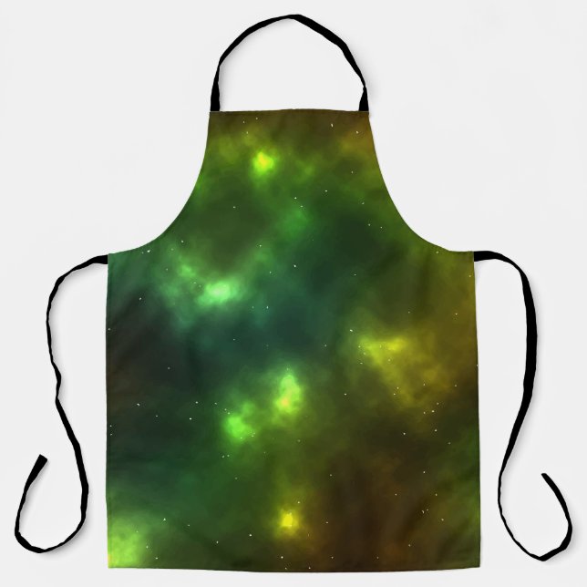 Abstract Galaxy Constellations Digital Art: IV  Apron (Front)