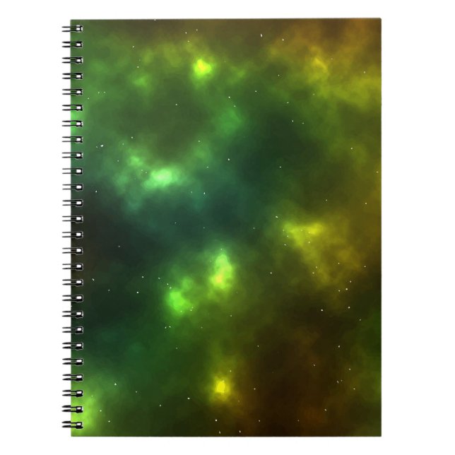 Abstract Galaxy Constellations Digital Art: IV  Notebook (Front)