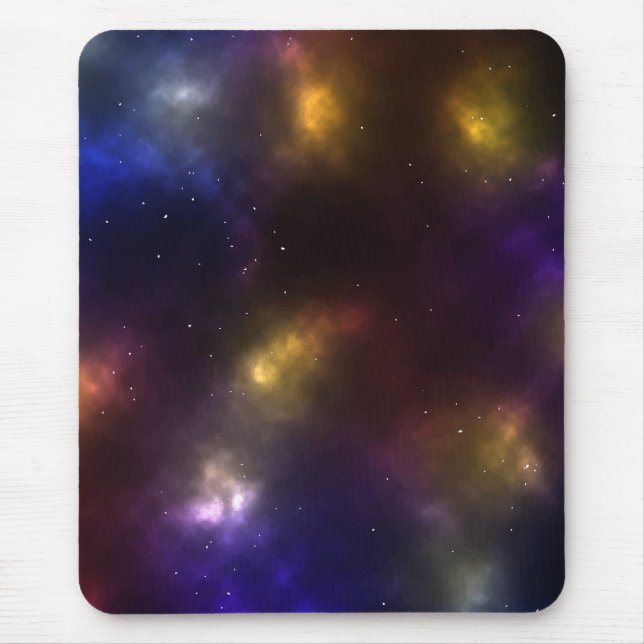Abstract Galaxy Constellations Digital Art: VI  Mouse Pad (Front)