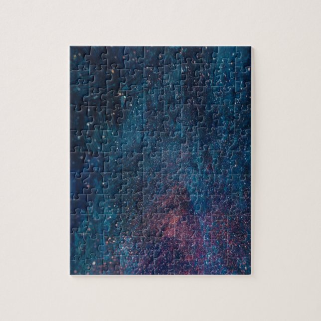 Abstract Galaxy Glitter Paint Pattern Jigsaw Puzzle (Vertical)