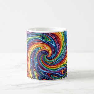 Abstract Galaxy Nebula Rainbow Swirl Coffee Mug