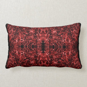 Abstract galaxy red texture. lumbar cushion