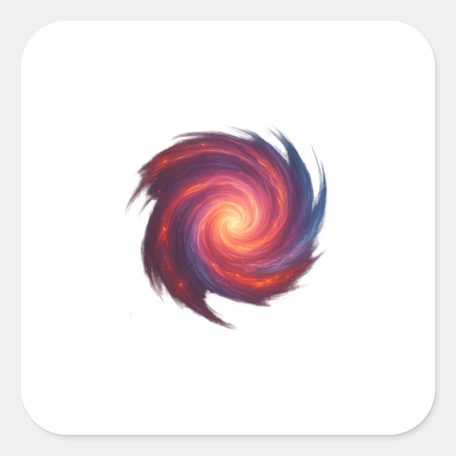 Abstract Galaxy Swirl Sticker (Front)