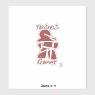 Abstract Gamer Fun Broken Meeple Board Game Love