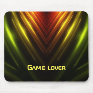 Abstract gamer space lover mouse pad