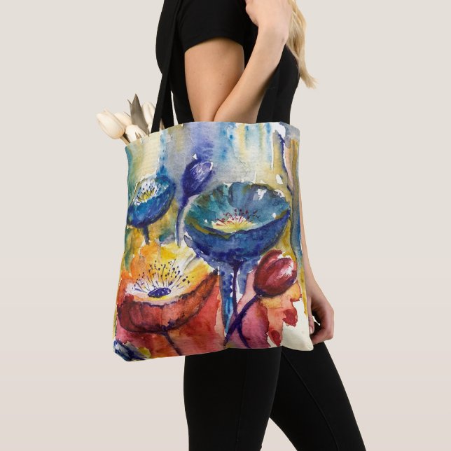 Abstract Garden All-Over-Print Tote  (Close Up)