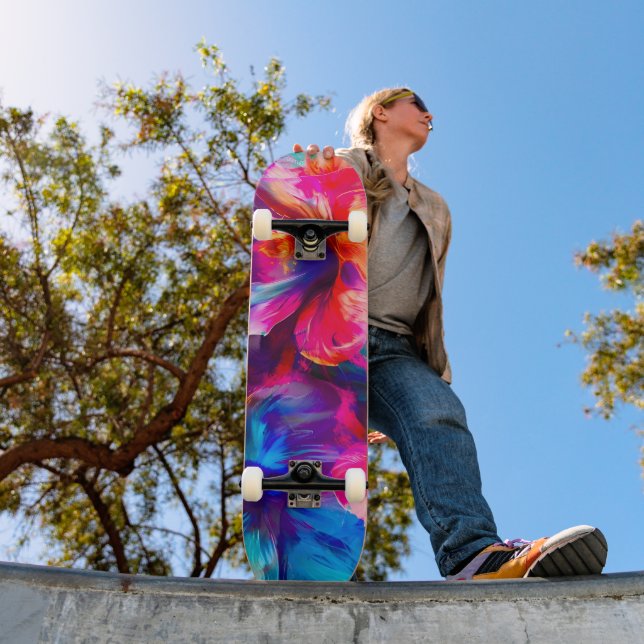 Abstract Garden Bloom Skateboard (Outdoor 1)