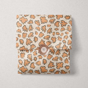 Abstract Garden Confetti   Pattern Muted Apricot Tissue Paper