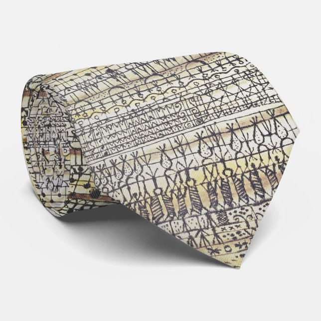 Abstract Garden – Whimsical Study Tie (Rolled)