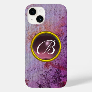 ABSTRACT GEM MONOGRAM purple Case-Mate iPhone 14 Case
