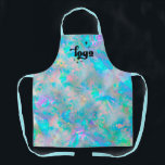 abstract gemstone background apron<br><div class="desc">please note this is a printed product with no real holographic effect</div>