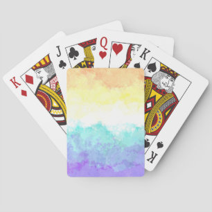 Abstract Genderfaun Pride Flag Playing Cards