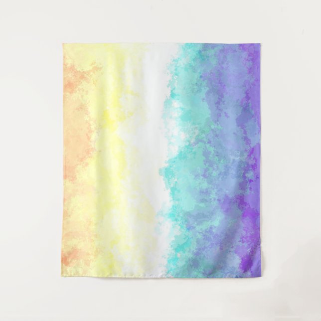 Abstract Genderfaun Pride Flag Tapestry (Front)