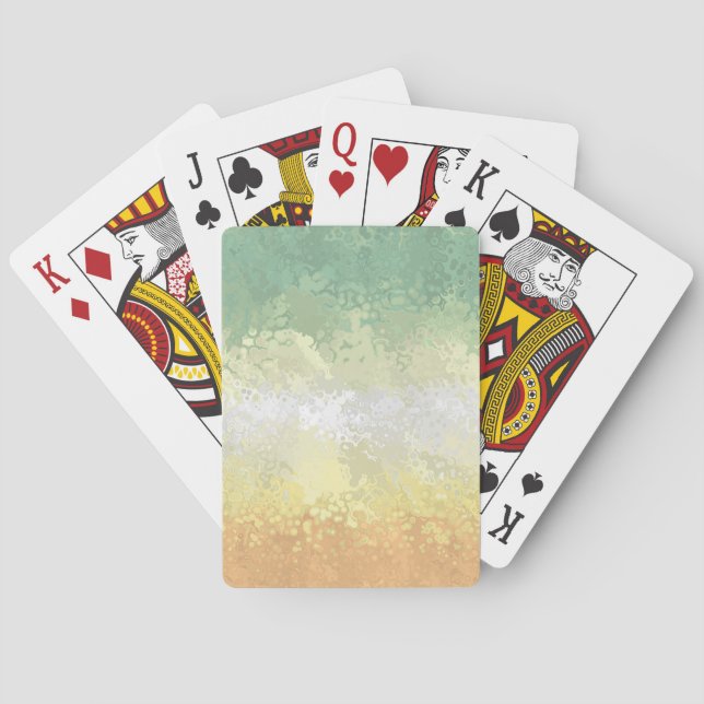 Abstract Genderflor Pride Flag    Playing Cards (Back)