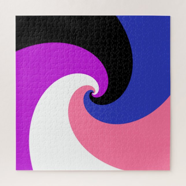 Abstract Genderfluid Pride Flag      Jigsaw Puzzle (Vertical)