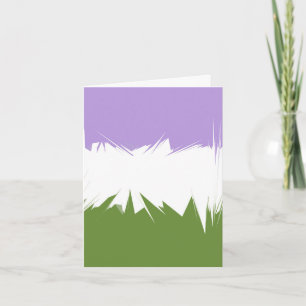 Abstract Genderqueer Pride Flag Card