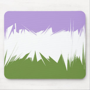 Abstract Genderqueer Pride Flag Mouse Pad