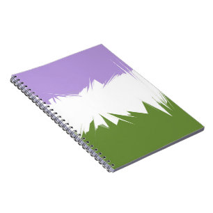 Abstract Genderqueer Pride Flag Notebook