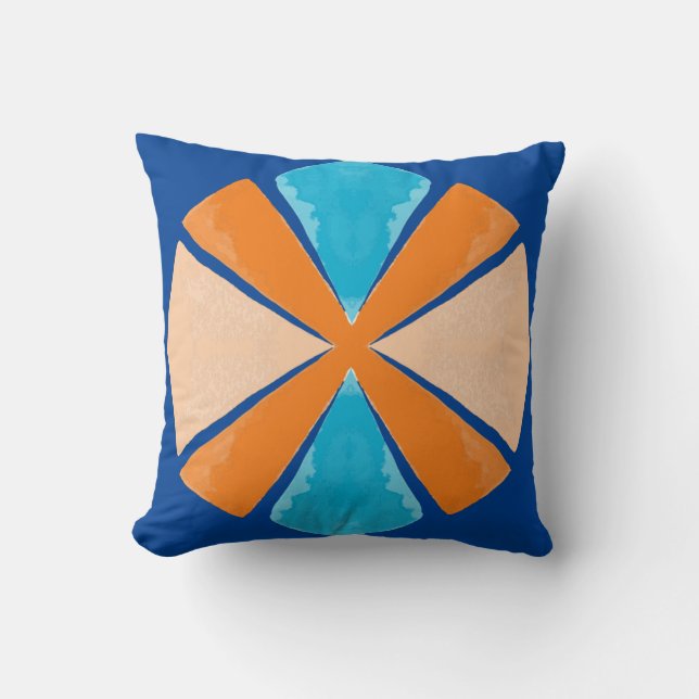 Abstract geo 60s cushion (Front)