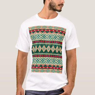 Abstract Geometric African Style Pattern T-Shirt