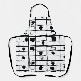 abstract geometric apron