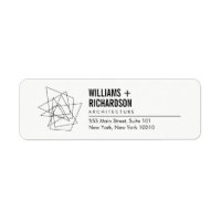 Abstract Geometric Architectural Logo White/Black