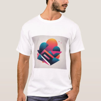 Abstract Geometric Art: A Burst of Colors and Shap T-Shirt