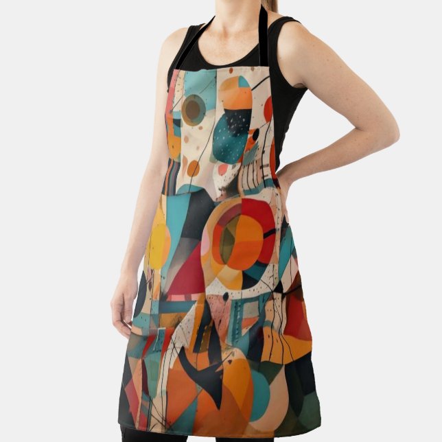 Abstract Geometric Art Apron (Insitu)
