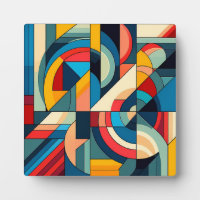 Abstract Geometric Art – Colour Grid Composition