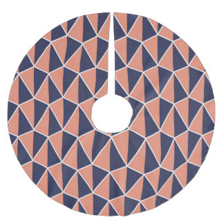 Abstract Geometric: Art Deco Seamless Brushed Polyester Tree Skirt