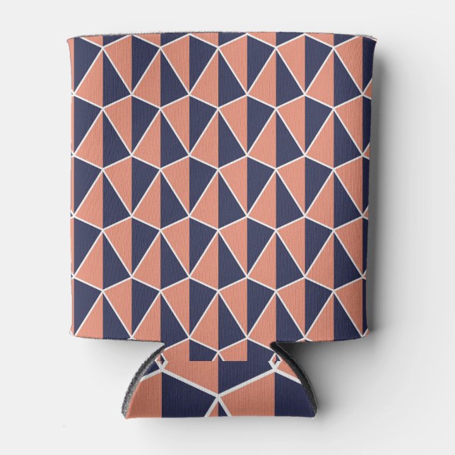 Abstract Geometric: Art Deco Seamless Can Cooler (Front)