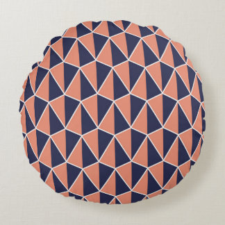 Abstract Geometric: Art Deco Seamless Round Cushion
