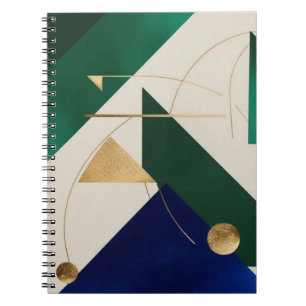 Abstract Geometric Art Modern notebook spiral