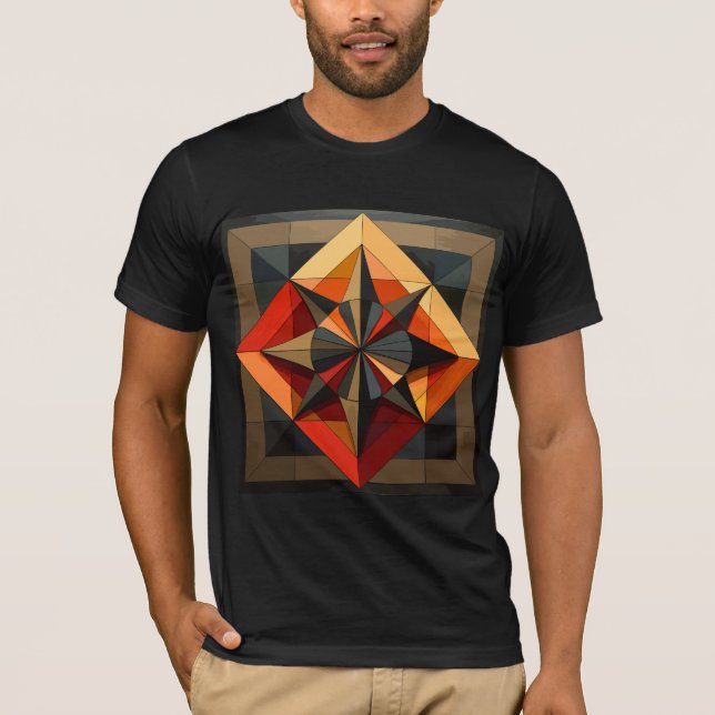 Abstract Geometric Art T-Shirt (Front)