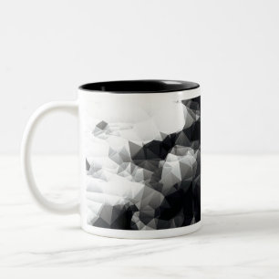 Abstract Geometric Art Two-Tone Coffee Mug