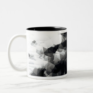 Abstract Geometric Art Two-Tone Coffee Mug
