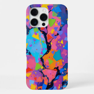 Abstract Geometric Art – Vibrant Color iPhone 16 Pro Max Case