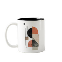 Abstract Geometric Art with Natural Textures