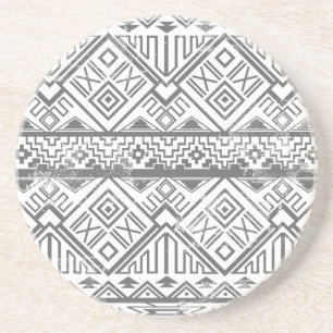 Abstract Geometric Aztec Pattern 2 Coaster