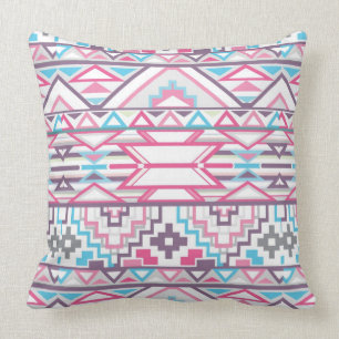 Abstract Geometric Aztec Pattern 3 Cushion