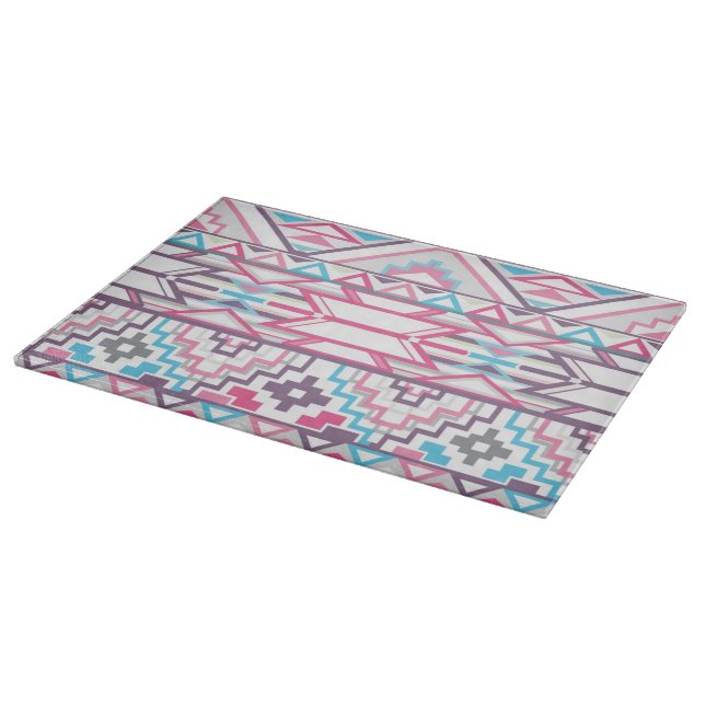 Abstract Geometric Aztec Pattern 3 Cutting Board (Corner)