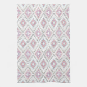 Abstract Geometric Aztec Pattern Tea Towel
