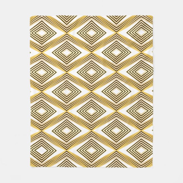 Abstract Geometric Background Art Deco Fleece Blanket (Front)