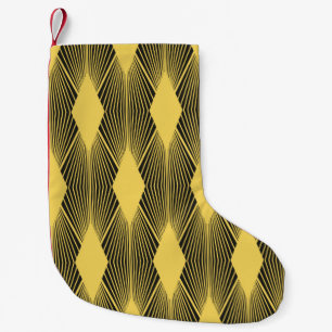 Abstract geometric background. Art Deco illustrati Small Christmas Stocking